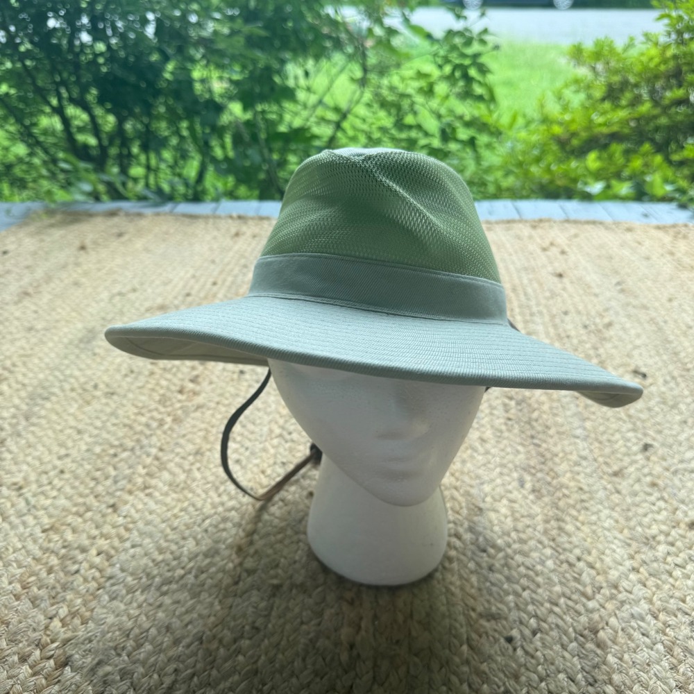 Rainforest Cafe Souvenir Safari Sun Hat Mesh Crown Cotton Sage Green Small